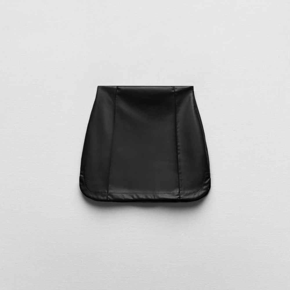 Zara Leather Skirt - Picture 2 of 6